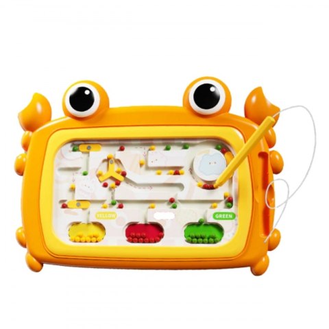 WOOPIE Tablica Magnetyczna Montessori Labirynt Krab Pomarańczowa WOOPIE Tablica Magnetyczna Montessori Labirynt Krab Pomarańczowa