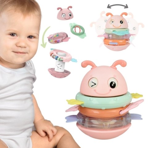WOOPIE Wańka Wstańka Zabawka Sensoryczna 2w1 Grzechotka Gryzak Żółta WOOPIE Wańka Wstańka Zabawka Sensoryczna 2w1 Grzechotka Gryzak Żółta