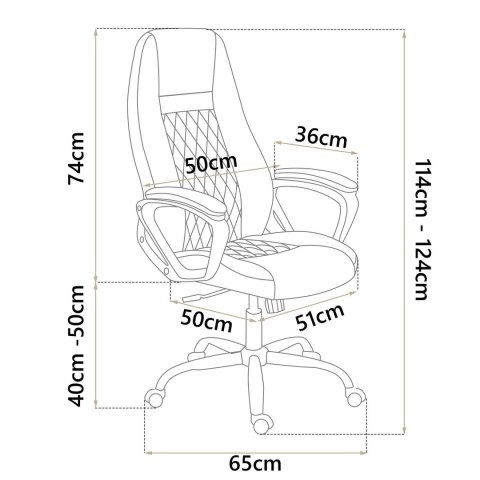 Fotel biurowy z ekoskóry Sofotel Fotel biurowy z ekoskóry Sofotel