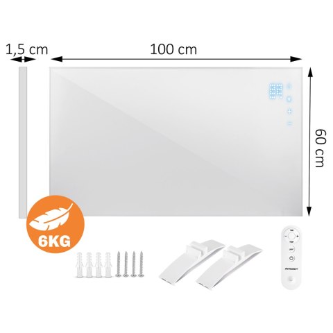 Grzejnik na podczerwień promiennik 600 W Berdsen BD-981 pilot WiFi aplikacja Grzejnik na podczerwień promiennik 600 W Berdsen BD-981 pilot WiFi aplikacja