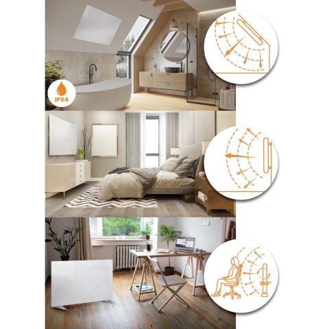 Grzejnik na podczerwień promiennik 600 W Berdsen BD-981 pilot WiFi aplikacja Grzejnik na podczerwień promiennik 600 W Berdsen BD-981 pilot WiFi aplikacja