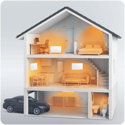 Grzejnik na podczerwień promiennik 720 W Berdsen BD-983 pilot WiFi aplikacja Grzejnik na podczerwień promiennik 720 W Berdsen BD-983 pilot WiFi aplikacja