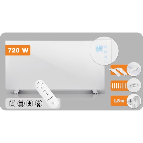 Grzejnik na podczerwień promiennik 720 W Berdsen BD-983 pilot WiFi aplikacja Grzejnik na podczerwień promiennik 720 W Berdsen BD-983 pilot WiFi aplikacja