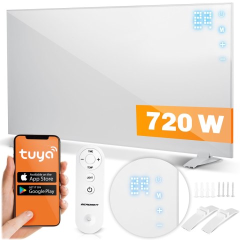 Grzejnik na podczerwień promiennik 720 W Berdsen BD-983 pilot WiFi aplikacja Grzejnik na podczerwień promiennik 720 W Berdsen BD-983 pilot WiFi aplikacja