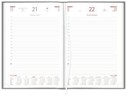 Kalendarz A4 Aluminium STANDARD dzienny p.biały 237 A4DB czarny Wokół Nas