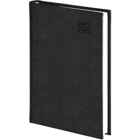 Kalendarz A5 Aluminium STANDARD tygodniowy z notesem p.biały 237 A5TNB czarny Wokół Nas Kalendarz A5 Aluminium STANDARD tygodniowy z notesem p.biały 237 A5TNB czarny Wokół Nas