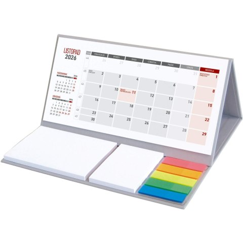 Kalendarz z notesem miesięczny szary 2026 KB064B Wokół Nas Kalendarz z notesem miesięczny szary 2026 KB064B Wokół Nas