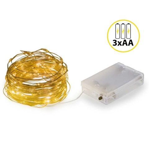 Lampki choinkowe druciki 100 LED 10 metrów Lampki choinkowe druciki 100 LED 10 metrów