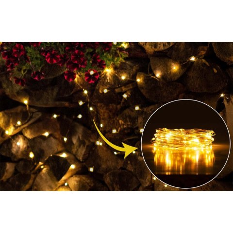 Lampki choinkowe druciki 100 LED 10 metrów Lampki choinkowe druciki 100 LED 10 metrów