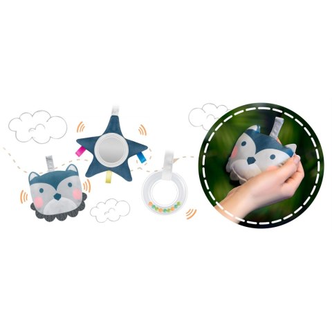 Leżaczek bujaczek z wibracją Ricokids - szary Leżaczek bujaczek z wibracją Ricokids - szary