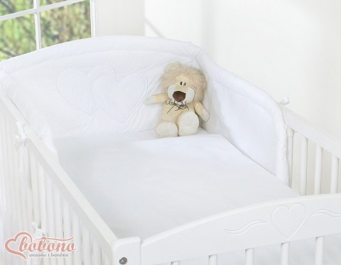 Pościel 3-cz Serduszka białe Pościel 3-cz Serduszka białe