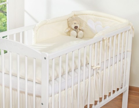 Pościel 3 częściowa Serduszka kremowe Pościel 3 częściowa Serduszka kremowe