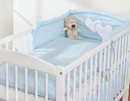 Pościel 3 częściowa Serduszka niebieskie