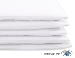 Pościel dla dzieci 2-częsci 135x100 cm- poszewki na poduszkę i na kołderkę - biała