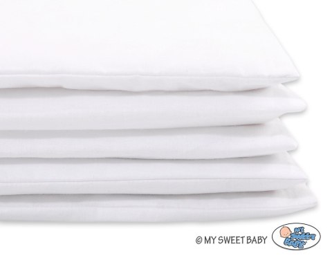 Pościel dla dzieci 2-częsci 135x100 cm- poszewki na poduszkę i na kołderkę - biała