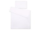Pościel dla dzieci 2-częsci 135x100 cm- poszewki na poduszkę i na kołderkę - biała