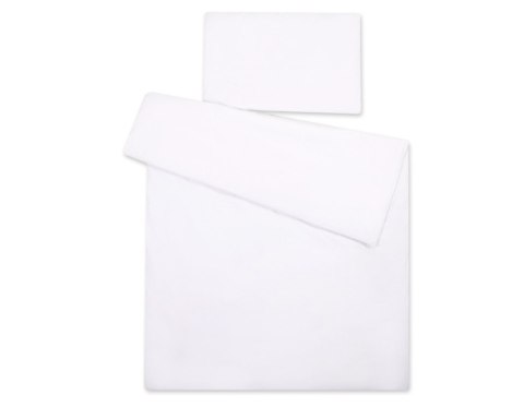 Pościel dla dzieci 2-częsci 135x100 cm- poszewki na poduszkę i na kołderkę - biała