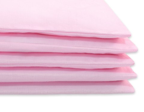 Pościel dla dzieci 2-częsci 135x100 cm- poszewki na poduszkę i na kołderkę - różowa