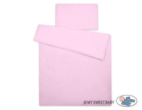 Pościel dla dzieci 2-częsci 135x100 cm- poszewki na poduszkę i na kołderkę - różowa