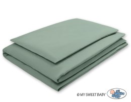 Pościel dla dzieci 2-częsci 135x100 cm- poszewki na poduszkę i na kołderkę - szałwia