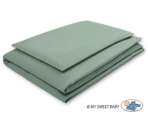 Pościel dla dzieci 2-częsci 135x100 cm- poszewki na poduszkę i na kołderkę - szałwia