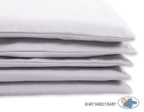 Pościel dla dzieci 2-częsci 135x100 cm- poszewki na poduszkę i na kołderkę - szara