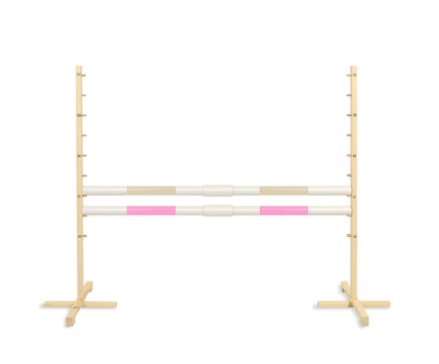 Przeszkoda skokowa do Hobby Horse 160cm, h-120 cm, dwie belki - beżowa i jasny róż Przeszkoda skokowa do Hobby Horse 160cm, h-120 cm, dwie belki - beżowa i jasny róż