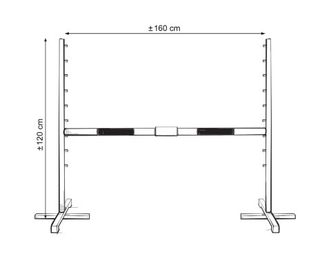 Przeszkoda skokowa do Hobby Horse 160cm, h-120 cm, dwie belki - jasny niebieski i jasny róż Przeszkoda skokowa do Hobby Horse 160cm, h-120 cm, dwie belki - jasny niebieski i jasny róż