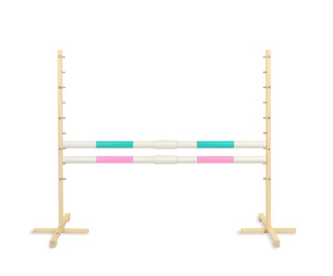 Przeszkoda skokowa do Hobby Horse 160cm, h-120 cm, dwie belki - miętowa i jasny róż Przeszkoda skokowa do Hobby Horse 160cm, h-120 cm, dwie belki - miętowa i jasny róż