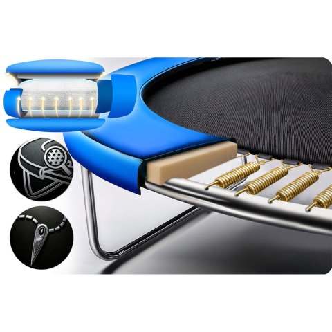 Trampolina ogrodowa 10ft/312cm z siatką zewnętrzną i drabinką Neo-Sport