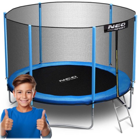 Trampolina ogrodowa 10ft/312cm z siatką zewnętrzną i drabinką Neo-Sport