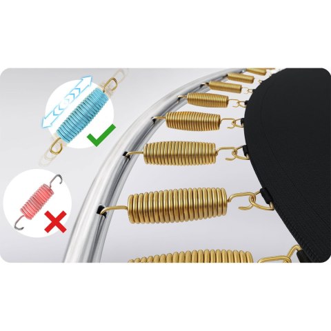 Trampolina ogrodowa 12ft/374cm z siatką zewnętrzną i drabinką Neo-Sport