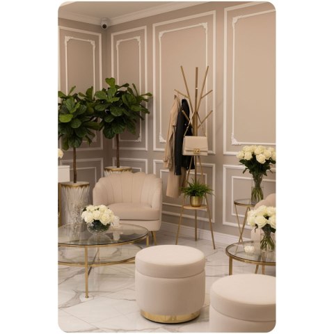 Wieszak na ubrania metalowy z półką stojący Massido MS-869 Wieszak na ubrania metalowy z półką stojący Massido MS-869