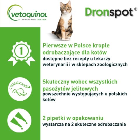 Bayer Dronspot Krople Na Robaki I Pasożyty 2x0,35ml