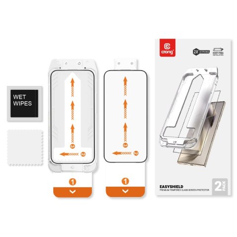Crong EasyShield 2-Pack - Szkło hartowane Samsung Galaxy S25+ / S24+ (2 sztuki) Crong EasyShield 2-Pack - Szkło hartowane Samsung Galaxy S25+ / S24+ (2 sztuki)