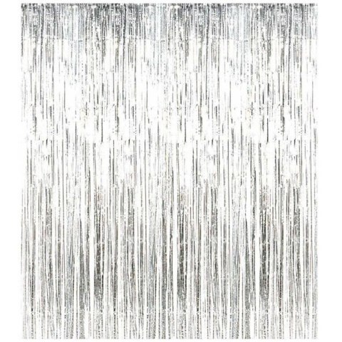 Kurtyna Srebrna metalizowana, 100 x 200,cm Kurtyna Srebrna metalizowana, 100 x 200,cm