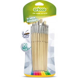 Pędzelki szkolne 10szt. blister CR364N10 CRICCO