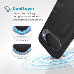 Speck Presidio2 Grip Magnet - Etui Google Pixel 10 / Google Pixel 10 Pro (Black/Slate Grey)