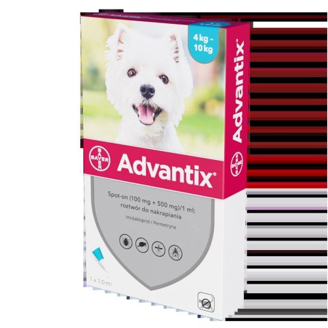 Bayer Advantix Krople Na Kleszcze I Pchły 1ml Bayer Advantix Krople Na Kleszcze I Pchły 1ml