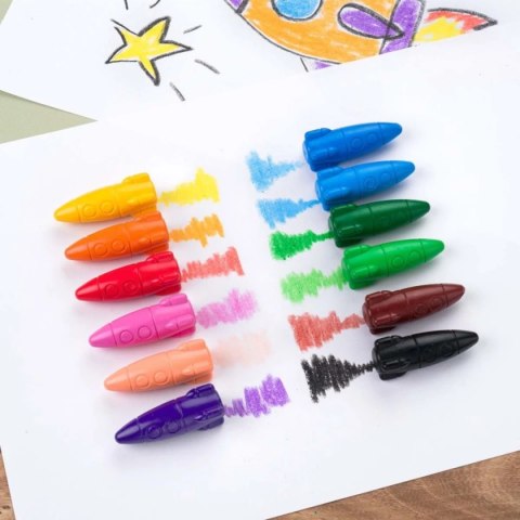 Kredki świecowe Jolly - Rakiety Kredki świecowe Jolly - Rakiety