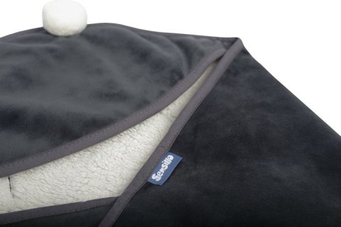 OTULACZ DO FOTELIKA PLUSZ BARANEK 75X75 GRAFITOWY