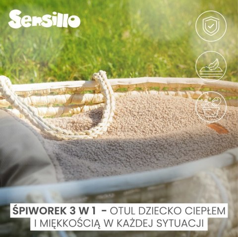 ŚPIWOREK 3w1 BARANEK CIEMNY BEŻ ŚPIWOREK 3w1 BARANEK CIEMNY BEŻ