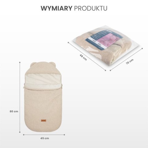 ŚPIWOREK 3w1 BARANEK CIEMNY BEŻ ŚPIWOREK 3w1 BARANEK CIEMNY BEŻ