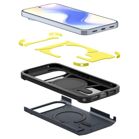 Spigen Tough Armor Mag MagSafe - Etui do Google Pixel 10 Pro XL (Metal Slate)