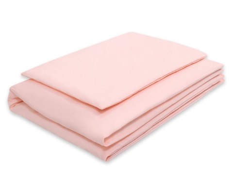 Bawełniana pościel dla dzieci 2 części poszewki na poduszkę i na kołderkę 135x100 - pudrowy róż Bawełniana pościel dla dzieci 2 części poszewki na poduszkę i na kołderkę 135x100 - pudrowy róż