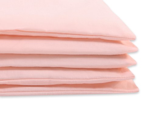 Bawełniana pościel dla dzieci 2 części poszewki na poduszkę i na kołderkę 135x100 - pudrowy róż Bawełniana pościel dla dzieci 2 części poszewki na poduszkę i na kołderkę 135x100 - pudrowy róż