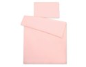 Bawełniana pościel dla dzieci 2-częściowa poszewki na poduszkę 60x40 na kołderkę 120x90 -pudrowy róż