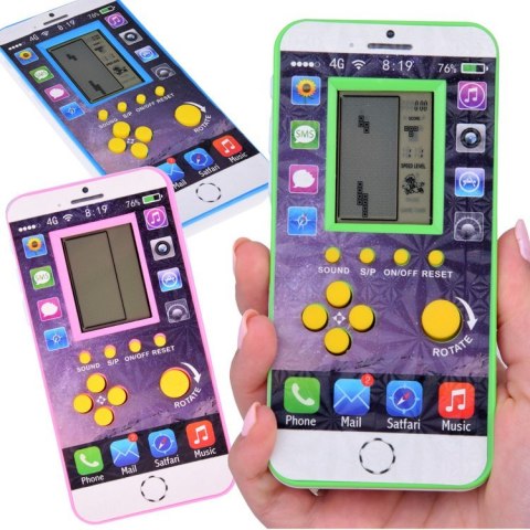 Gra elektroniczna TETRIS kieszonkowa wersja kultowej gry tetris GR0211 Gra elektroniczna TETRIS kieszonkowa wersja kultowej gry tetris GR0211