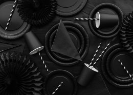 Kubeczki papierowe Czarny 250ml 6 szt