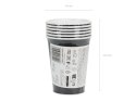 Kubeczki papierowe Czarny 250ml 6 szt